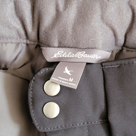 Eddie Bauer Women's Black Powder Search Insulated Ski Snow Pants Medium - Picture 3 of 6
